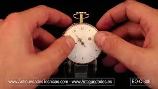 Antique Verge Fusee Solid 18K Gold Pocket Watch with Quarter Repeater. France, Circa 1850