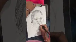 Live sketch tutorial | live portrait #art #drawing #sketch #viralvideo #trending #shorts #short