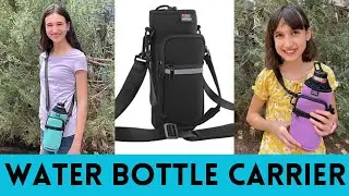 Water Bottle Carrier Bags | Nuovoware Adjustable Should Strap 2 Pocket Bottle Pouch Holder Review