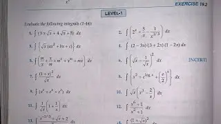 RD SHARMA EX 19.2 Q1 TO  Q23  SOLUTIONS OF CHAPTER 19 INDEFINITE INTEGRALS CLASS 12(PART1)