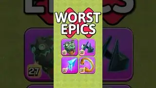 РЕЙТИНГ ХУДШЕГО ЭПИЧНОГО СНАРЯЖЕНИЯ ГЕРОЕВ после релиза DARK CROWN #clashofclans