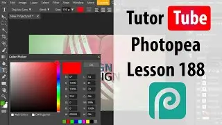 Photopea - Lesson 188 - Text to Image