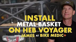 How to Install the Metal Bike Basket with Bamboo Bottom w/ James at Bike Medic Plus & Happy Ebikes