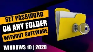 How to set password to a folder in Windows 10 (2020) - without any software | 100% working |MSquareH
