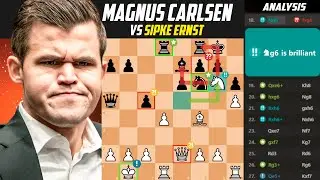 One of Magnus Carlsen 's most incredible middlegame in a game against Sipke Ernst - Corus 2004
