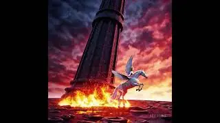 AI-Generated Pegasus Rescue | A Heroic Scene of Fire and Flight by Sora OpenAI