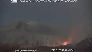 🔥 Etna Live Webcam by Vincenzo Modica 02/01/26