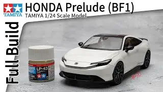 【カーモデル 】Full Build  TAMIYA HONDA Prelude BF1 : 1/24 scale model car