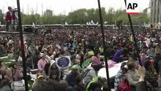 May Day protest marches across Asia
