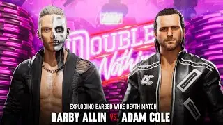 Darby Allin vs. Adam Cole (Exploding Barbed Wire Deathmatch) | AEW Fight Forever FULL MATCH