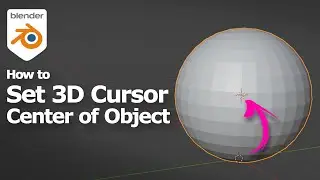 Blender устанавливает курсор в центр объекта
