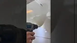 Wall Tile Installation Process Drilling and Mounting with Precision for a Perfect Finish
