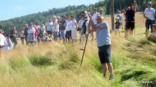 STANEK49 KOSZENIE ŁAKI KOSĄ /XV MISTRZOSTWA GÓRALI KARPACKICH/ BRENNA MALINKA 