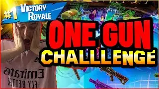The One Gun Challenge in Fortnite: Battle Royale! 🔥🔥! #fortnite #fortnitechallanges