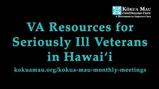 VA Resources for Seriously Ill Veterans in Hawaii