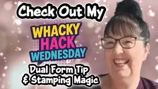 Dual Form Tip & Stamping Magic | Whacky Hack Wednesday #nails #nailhacks