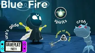 Alpha Tunic + Uras Glide + Croh + Six Gods | Blue Fire Gameplay Switch | Regular Mode | Part 9