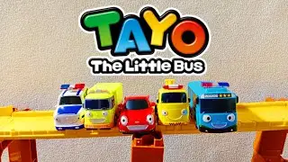 bus tayo speed carry mini berlomba menuruni lereng  Tomica melaju dengan cepat