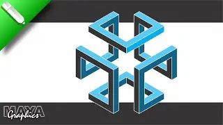 3D Geometric Logo Design in Coreldraw | Coreldraw tutorials | Maya Graphics | #coreldraw