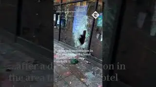 The aftermath of riots in Hull