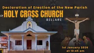 DELACARTION OF ERECTION OF THE NEW PARISH OF HOLY CROSS CHURCH BELLARE🙏#SUBSCRIBE