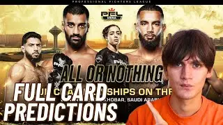 PFL MENA 4 ALQARAA VS. DIANI FULL CARD PREDICTIONS!