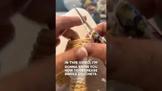 Single crochet decrease #tutorial #crochetinstructions #crochettutorial