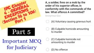IPC QUIZ || GENERAL EXCEPTIONS || LAW EXPLORER