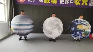 Walking Inflatable Figures Earth Mars Suit  For Art In Advertising or Parade Decorations
