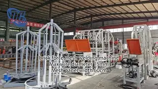 15mm brick force wire mesh welding machine material feed from coil wire,panel width 60cm