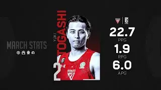 Yuki Togashi March Highlight｜B.LEAGUE 2022-23 SEASON