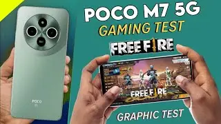 Poco M7 5G Free Fire Test🔥| Smooth Gameplay, FPS Drop & Heating Review! | Free Fire Gameplay Test!🔥
