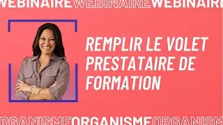 [Webinaire OF] Compléter le volet Prestataire de formation du dossier PTP