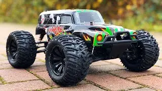Broke it again! 3s lipo + New motor - RC Monster Truck. A Monster Jam Gravedigger copy! SST 1929 V1