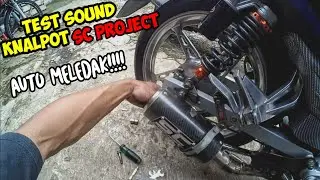 TEST SOUND‼️KNALPOT SC PROJECT JUPITER 115CC‼️AUTO MELEDAK‼️
