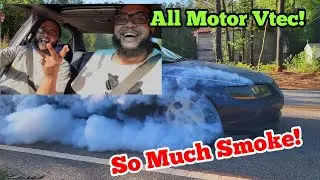 H23A ALL MOTOR Swapped Honda Accord 2ND Gear BURNOUT! | Broke Transmission Or Axle??