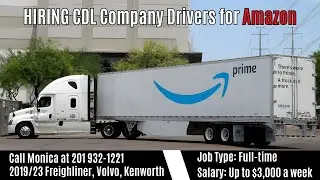 CDL Company Drivers Wanted! Earn Up to $3,000 Weekly | Work For AMAZON | Odeh's Express LLC