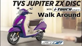 TVS Jupiter ZX Disc with i-Touch silent start, AOL | Walk around