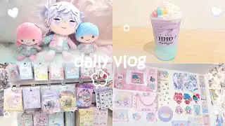daily vlog ❀ |  Little Twin Stars merch, korean cafe, mall shopping, sticker store
