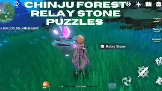 Chinju Forest relay stone puzzles | Secret puzzle inazuma | Genshin