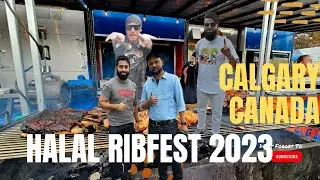 Фестиваль халяльных ребрышек 2023 в Калгари, Канада, с Зией Табарак @streetfoodpk и @TallieDar