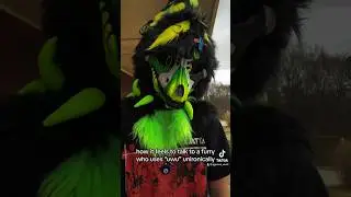 im running out of caption ideas #fursuit #fursuitmaker #furryhate