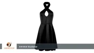 OOPS OUTLET Womens Damen Neckholder Schl&uuml;sselloch Kleid R&uuml;ckenfrei Swing Franki Schlaghose