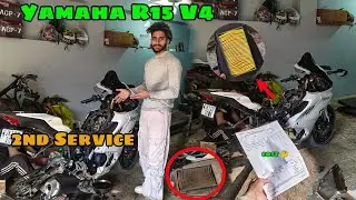 Yamaha R15 V4 2nd Service With Cost 🤔
