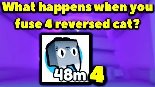 What happens when you fuse 4 reversed cat? (Roblox Pet Simulator X - TRADE PLAZA)