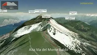 Alta Via del Monte Baldo ∆ hiking trails ∆ 3d-trail.com/italy/