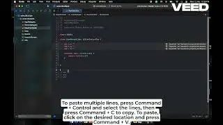 select Multiple Lines and paste in xcode swift