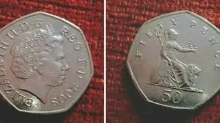 UK 2008 BRITANNIA FIFTY PENCE Coin WORTH?