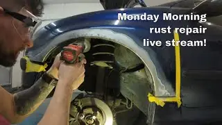 Peugeot 206 rust repair / fender wing repairs live
