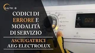 Lettura codici errore e modalità di servizio asciugatrici Rex Electrolux AEG